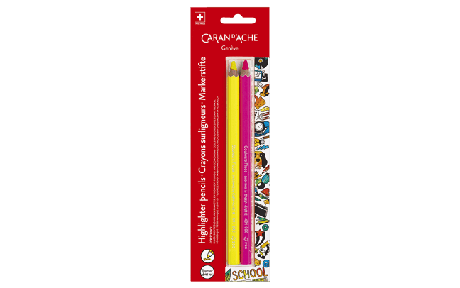 Олівці-маркери Blister 2 Maxi Fluo SCHOOL LINE