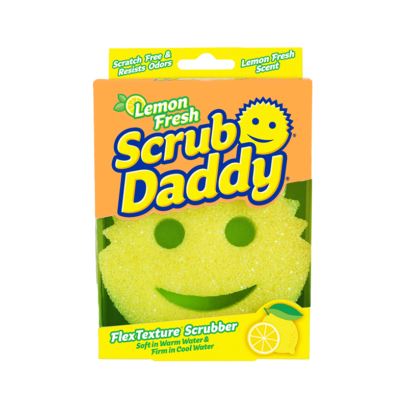 Губка-скрабер для чищення Scrub Daddy Lemon з ароматом лимона