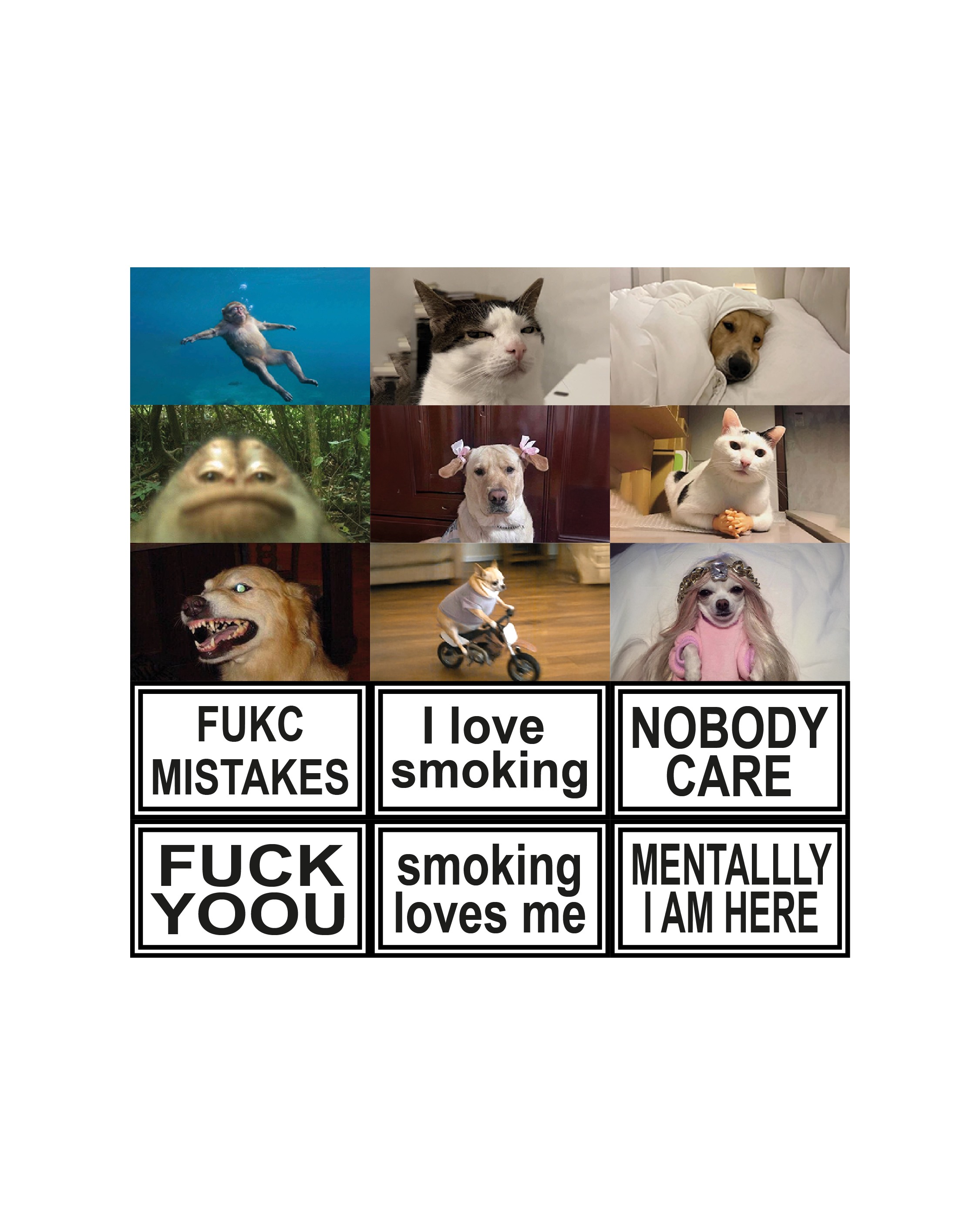 Стікерпак "I love smoking" для цигарок від True Stickers
