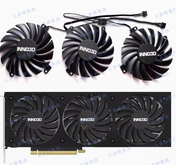 Вентилятор охолодження відеокарти INNO3D/Inno RTX3080ti 3080 X3 OC black gold suprem CF-12910S