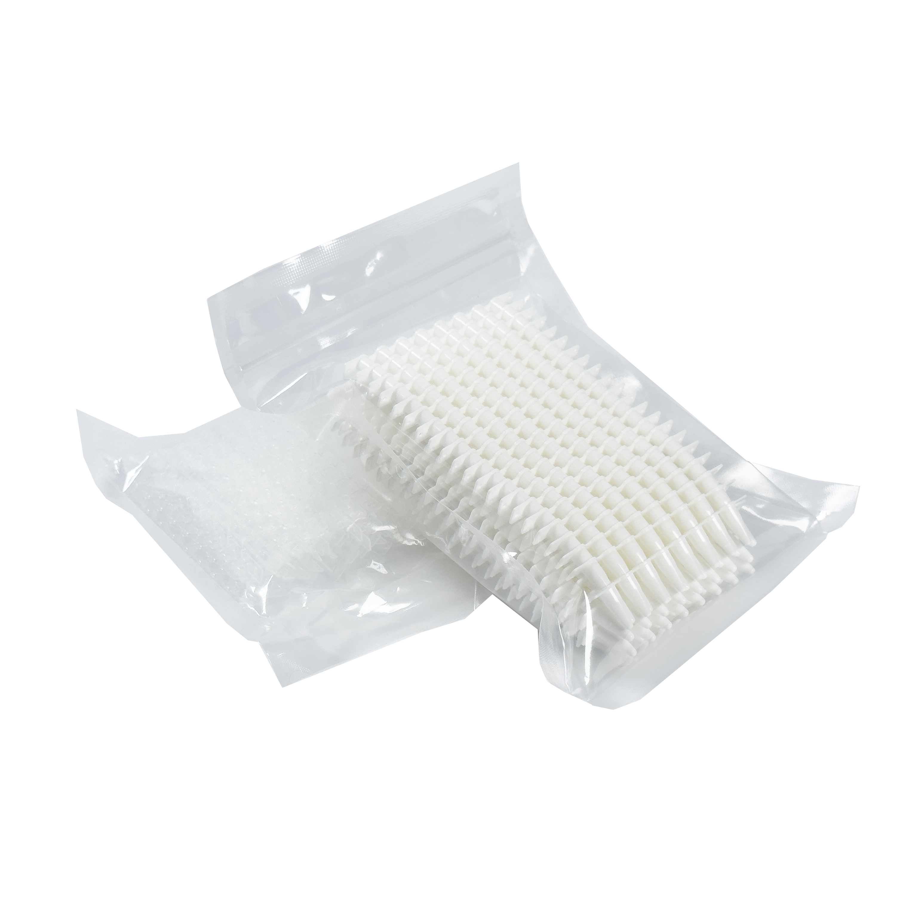 Мікропробірки «MR», 0.2 мл для ПЛР в стрипі по 8 штук, з кришкою, вільні від ДНКаз, РНКаз, білі (125 стрипів в упаковці)