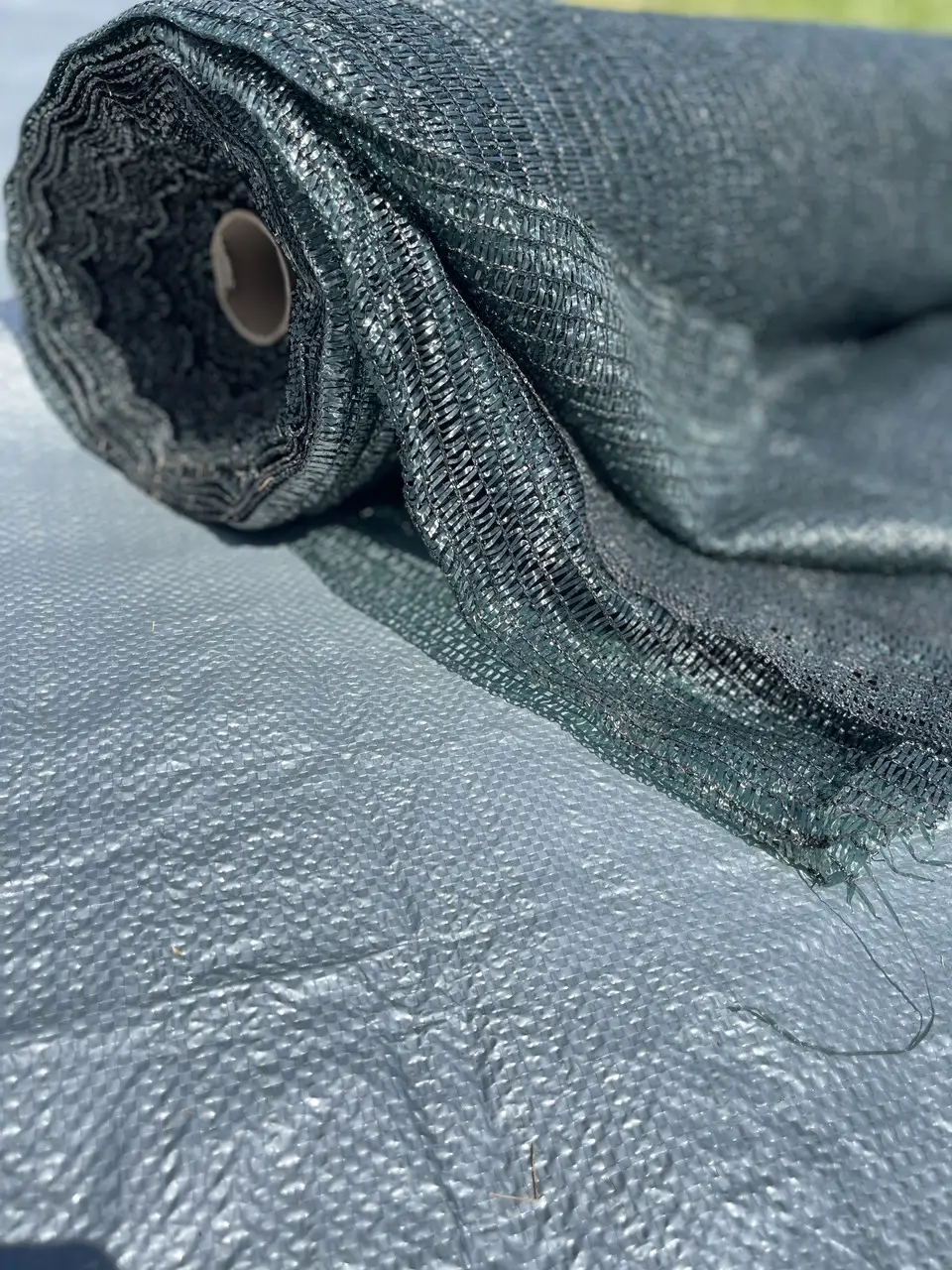 Затіняюча сітка 45% 4х50 м Темно-зелена Сонцезахисна сітка