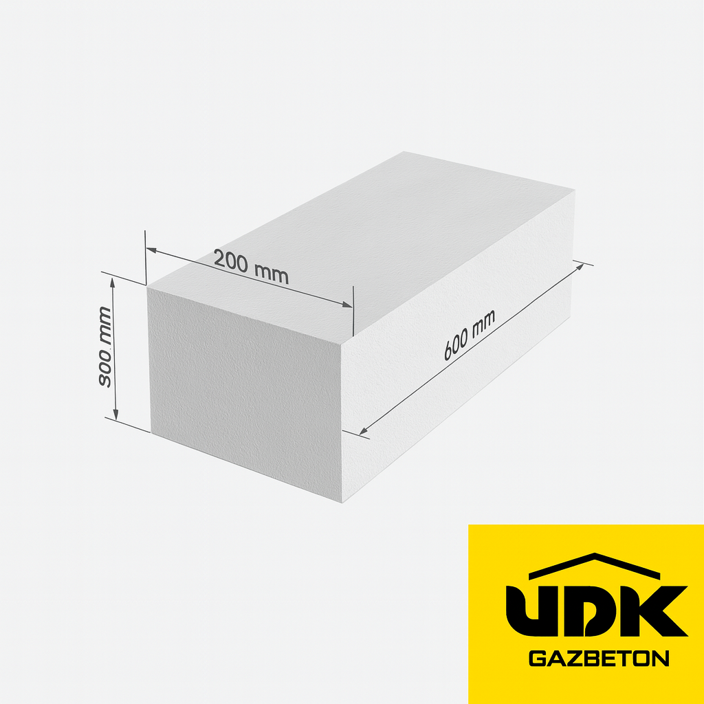 Газоблок UDK D400 600×200×300 мм
