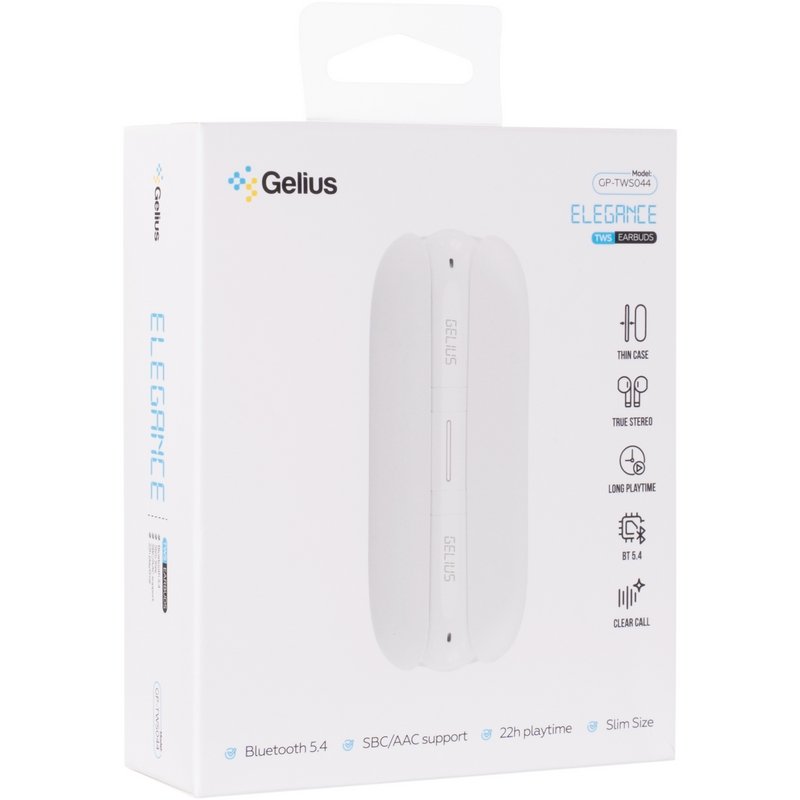 Бездротові навушники TWS Gelius Elegance GP-TWS044 White