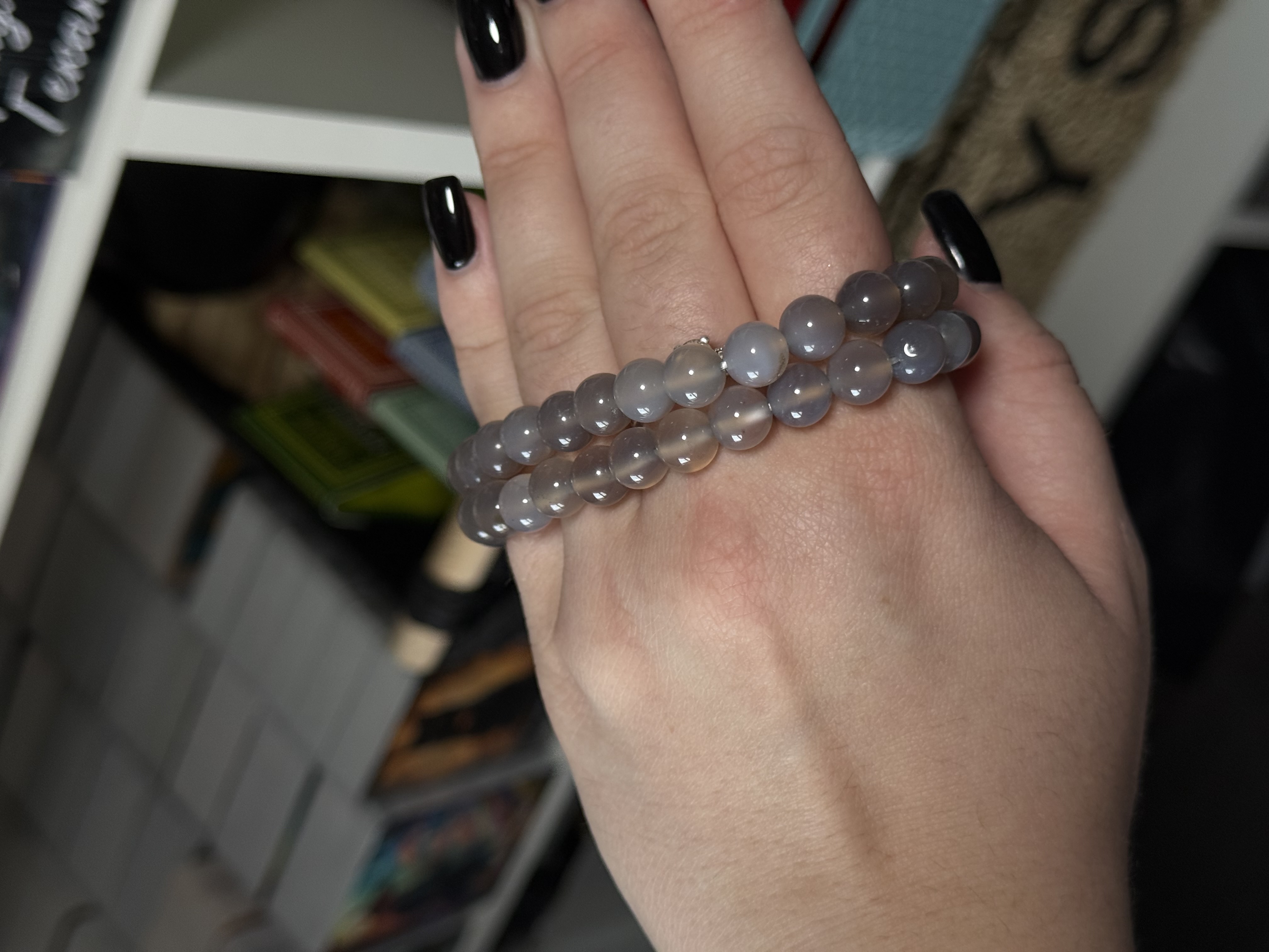 Браслет з натурального камня Димчастий кварц