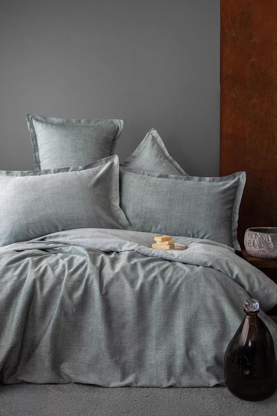 Комплект постільної білизни Issimo Home OYSTER Exclusive жаккард, євро розмір