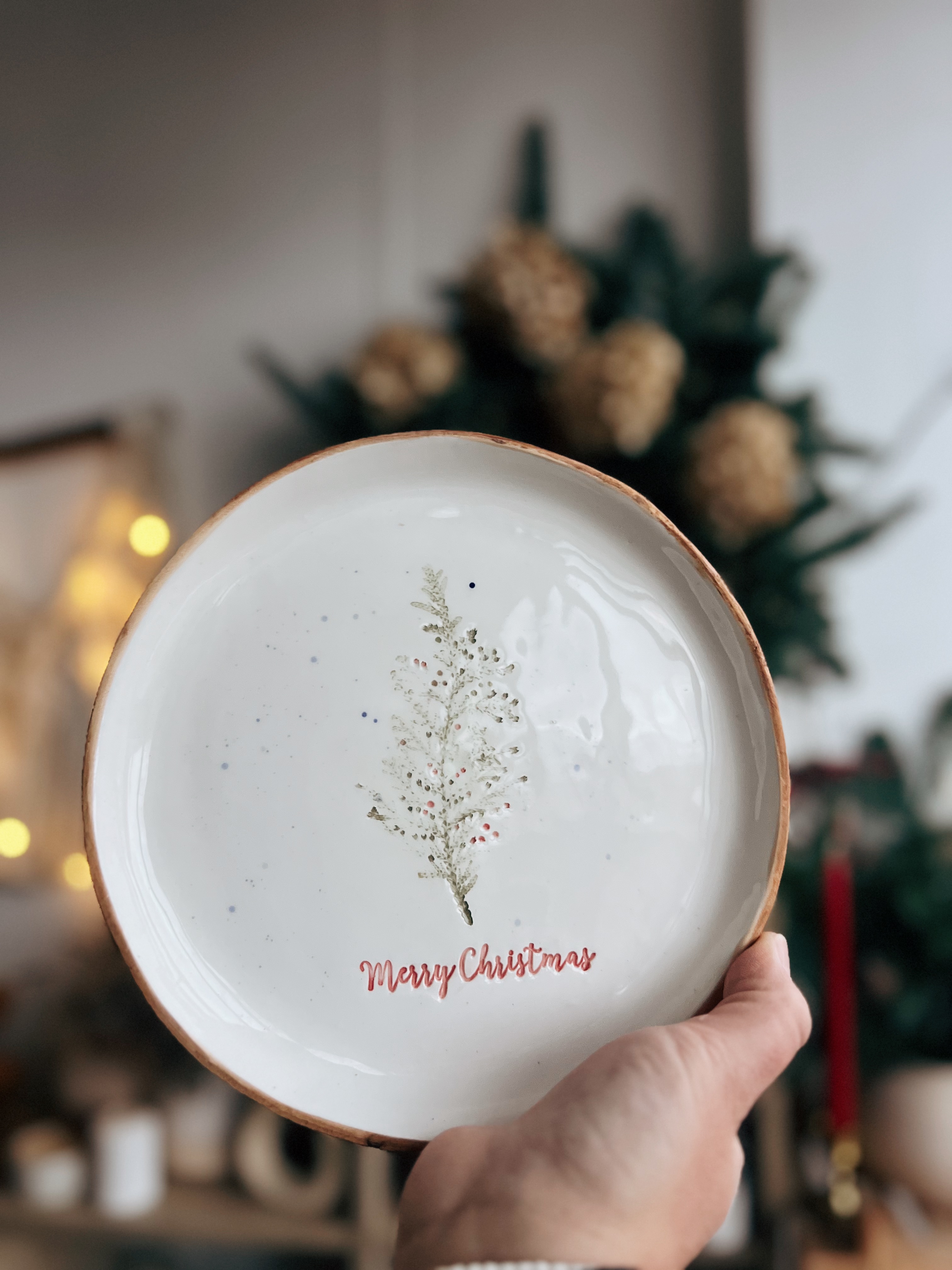 Тарілочка 21 см Merry Christmas