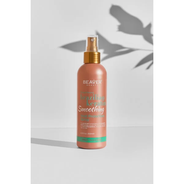Термозахисний спрей з кератином для еластичності волосся - Brazilian Keratin Smoothing Heat Protection Spray 200мл