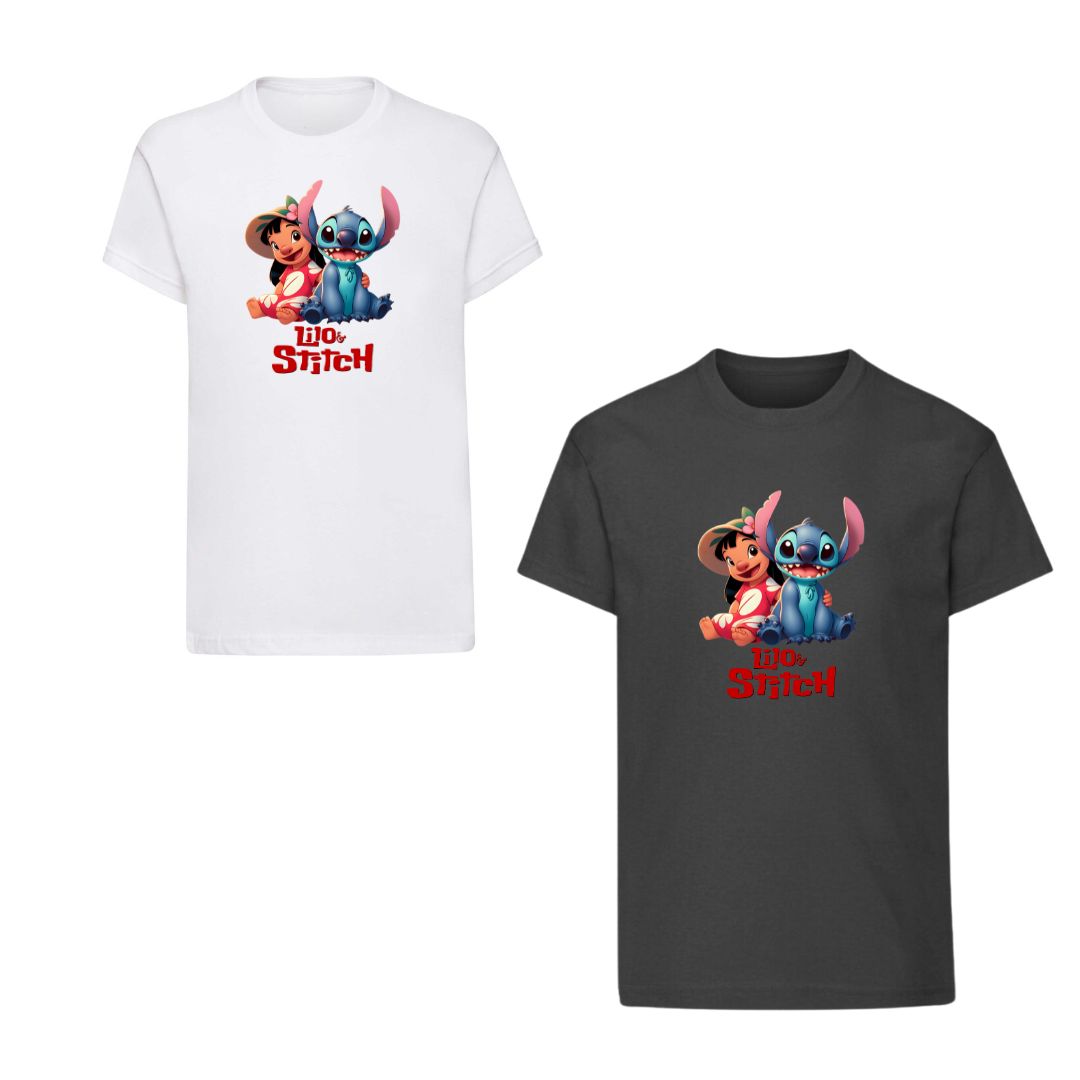 Дитяча футболка з принтом Ліло і Стіч