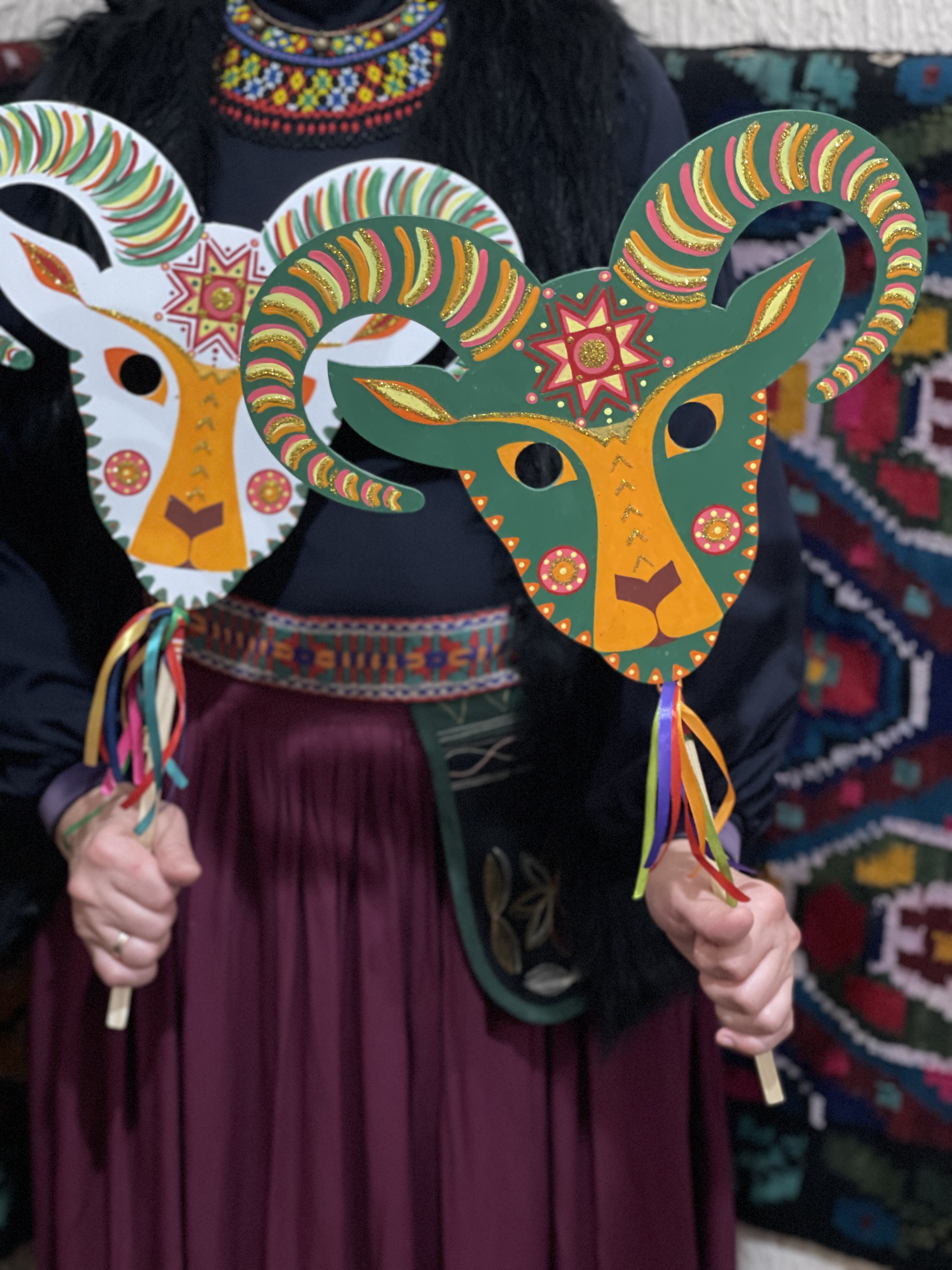 Маска Барана Зелена