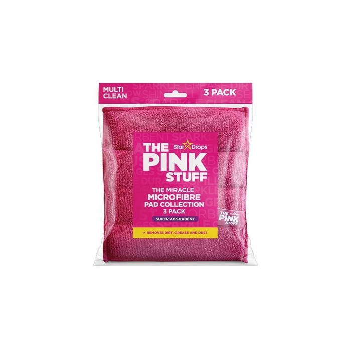 Серветки з мікрофібри (набір 3 шт) The Pink Stuff Microfibre Pad Collection