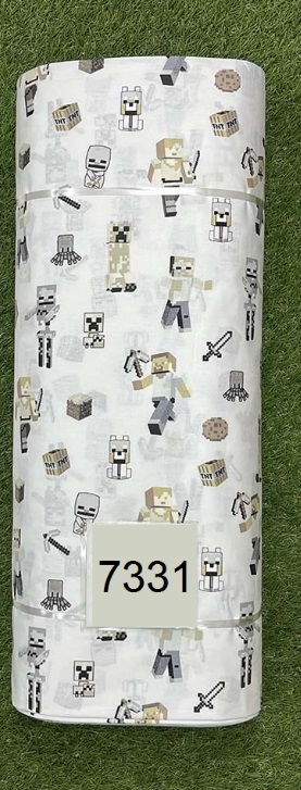 Постільна білизна для хлопчиків ранфорс прінт  " Майнкрафт з бежевим "