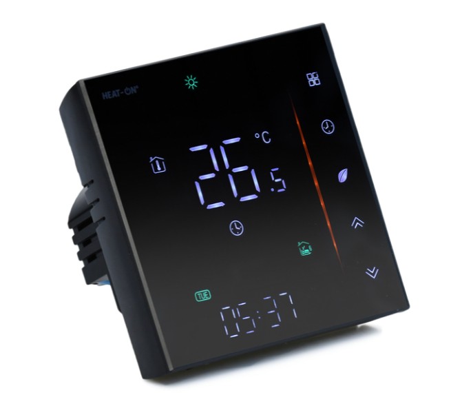 Терморегулятор TERM-GLASS-WI-FI чорний