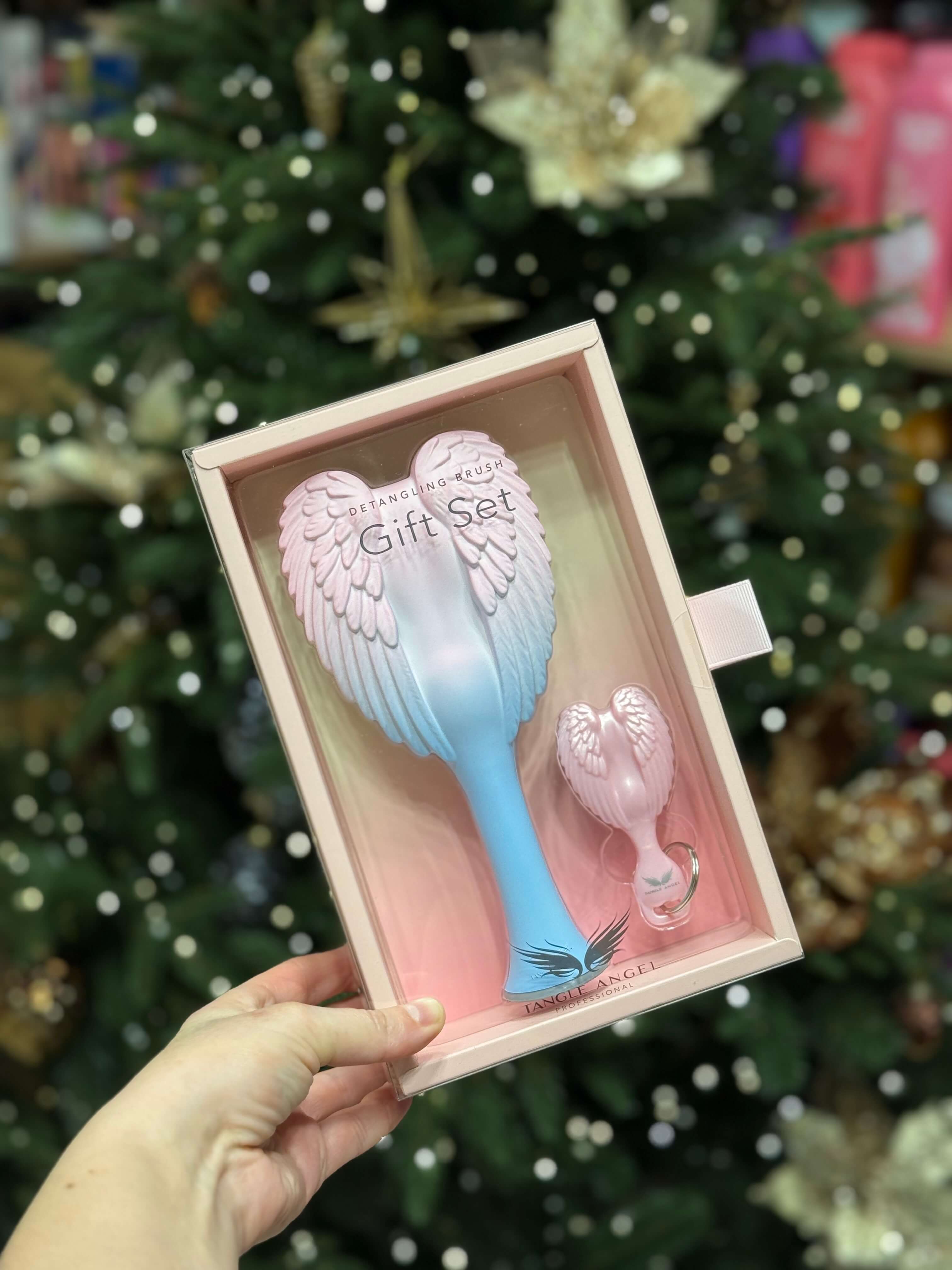 Подарунковий набір Tangle Angel 2.0 & Keyring Detangling Gift Set Ombre Pink