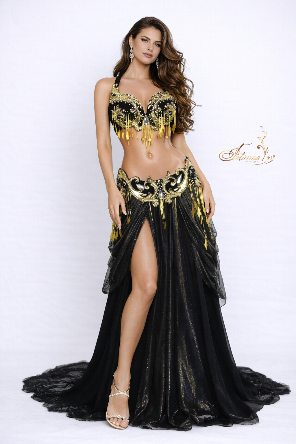 Professional antique belly dance costume