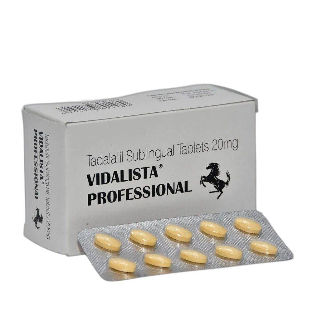 Vidalista 20 mg Professional  (тадалафіл) дженерик сіаліс (10 таблеток)