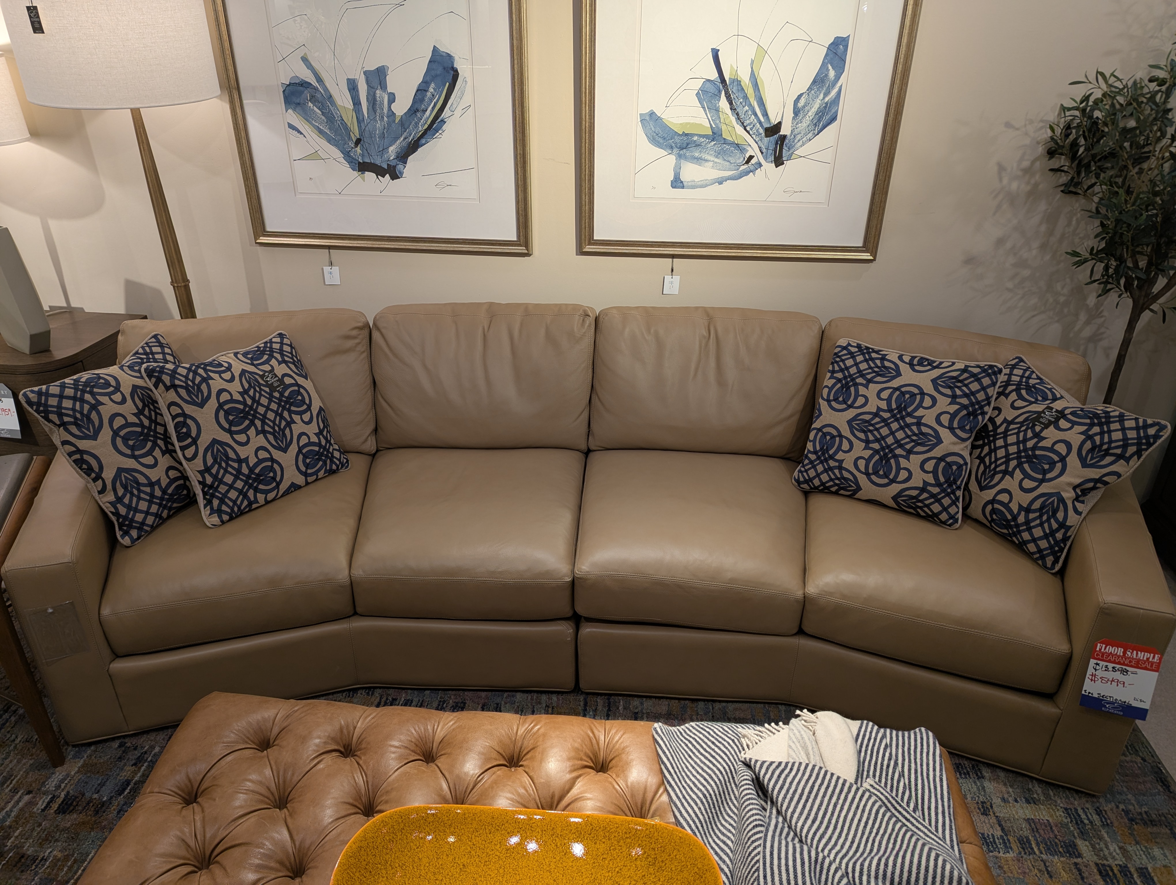 Lexington Ashbury Leather Sectional