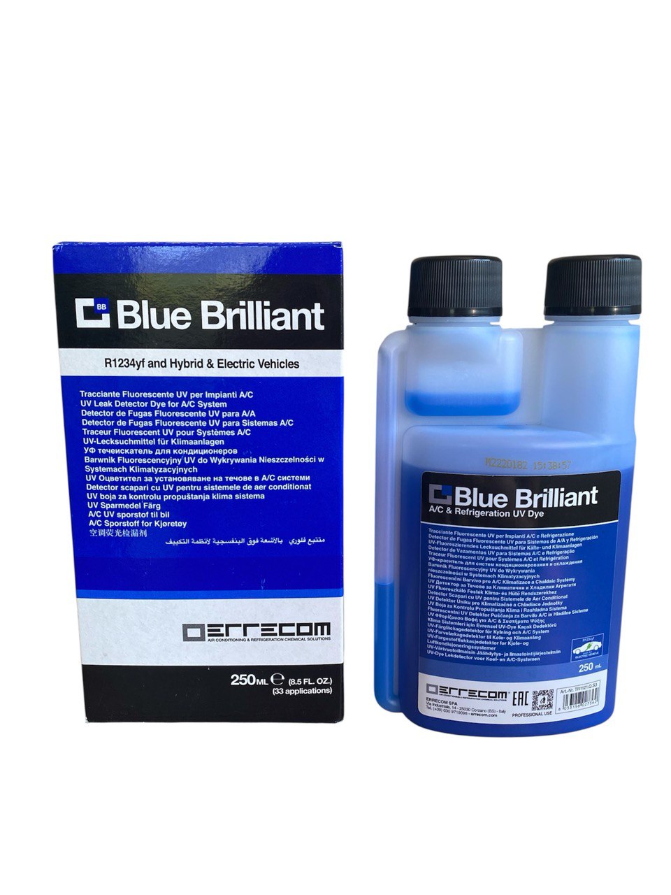 Blue Brilliant UV 250 ml Детектор витоку фреону флуоресцентна фарба барвник Errecom