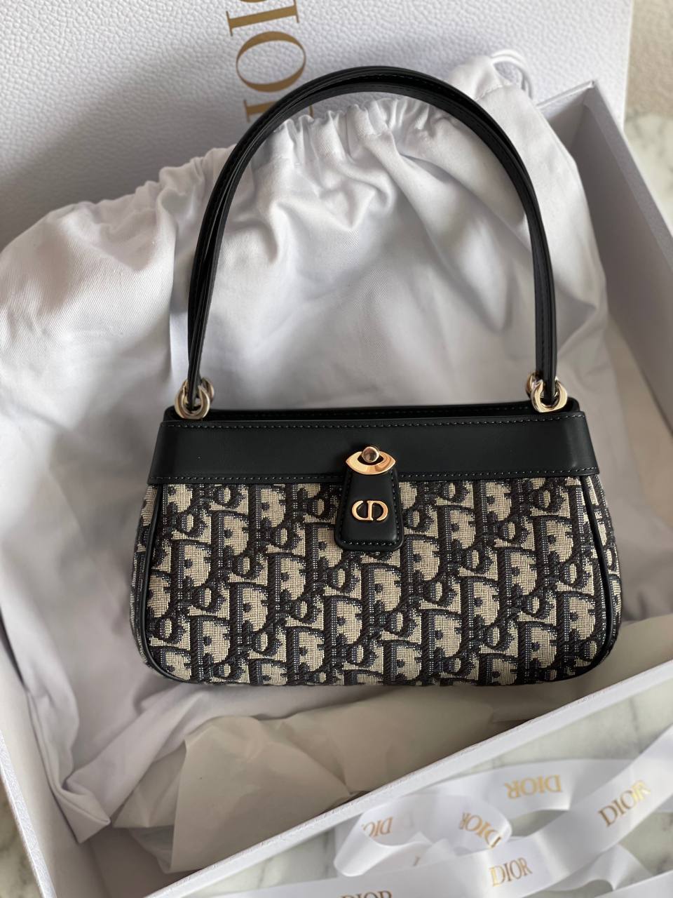 Dior Medium Key Bag Blue