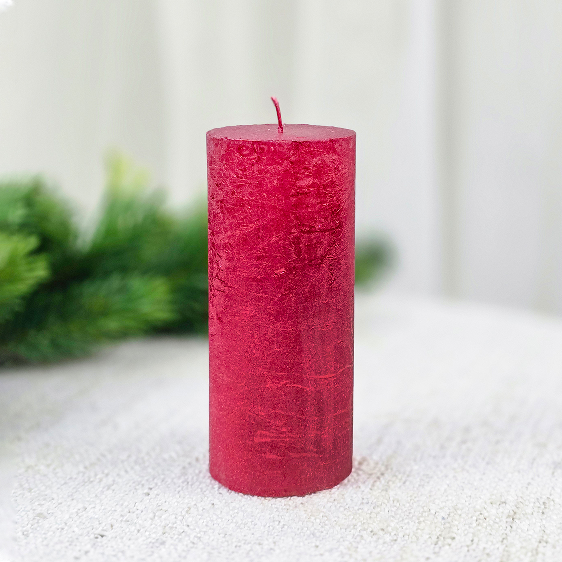 Свічка столова парафінова | 40 годин | 14x6 см