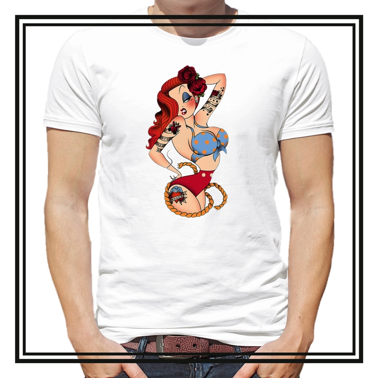 Футболка  "Pinup girl"