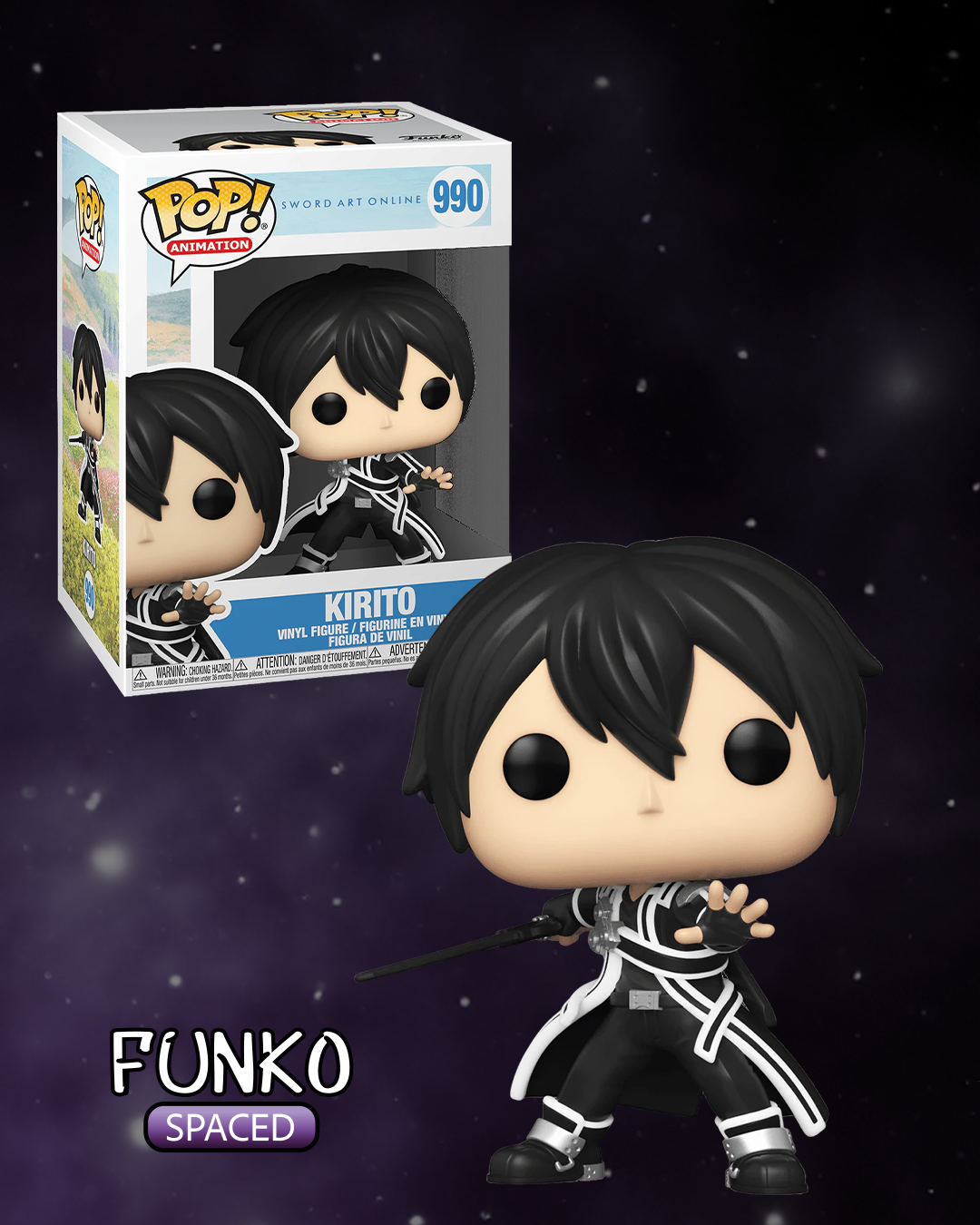 Фігурка Funko Pop Kirito | Фанко Поп Майстри Меча Онлайн - Кіріто #990