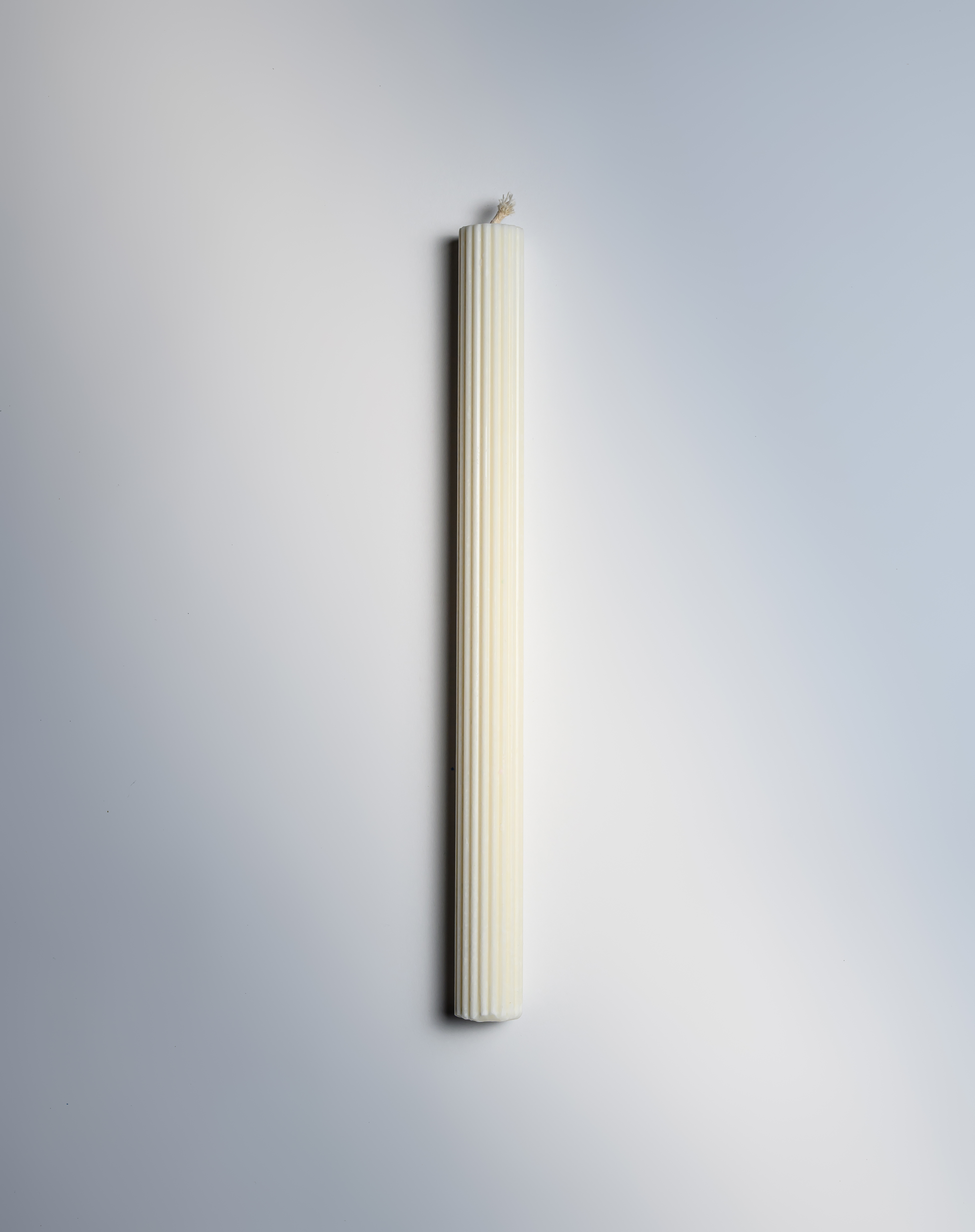 Ribbed Taper Candle