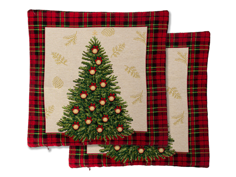 Наволочка гобелен "Christmas Delight" 45х45см