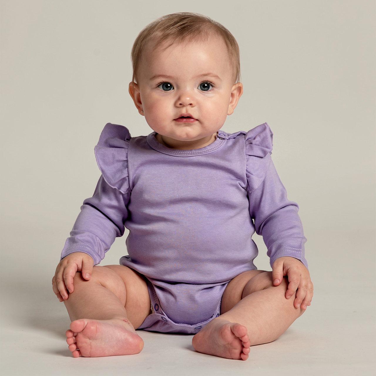 Дитяче боді з крильцями у лавандовому кольорі