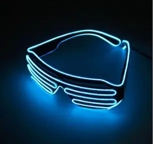 Led El окуляри для вечірок Сині