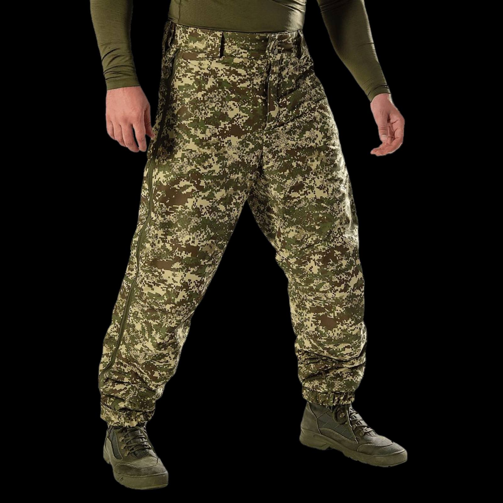 Зимові утеплені мембранні штани-самоскиди 