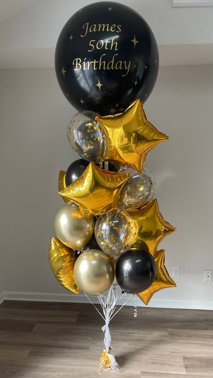 Grand Personalized Giant Balloon Birthday Bouquet