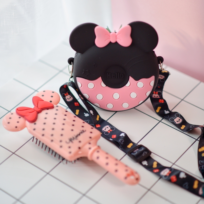 Силіконова сумочка Мinnie Mouse Black Pink