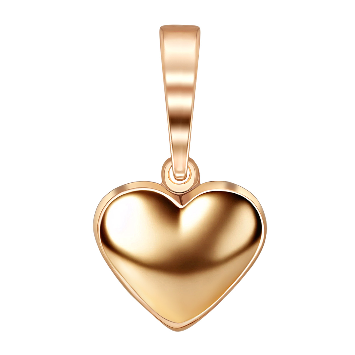 Romantischer Herzanhänger aus 585er Rotgold – ein zartes Schmuckstück als Symbol für Liebe, Wärme und besondere Gefühle.