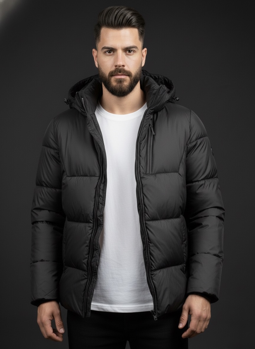 Універсальна ексклюзивна зимова чоловіча куртка black: стильна чорна куртка, преміум якість. Офіційний сайт