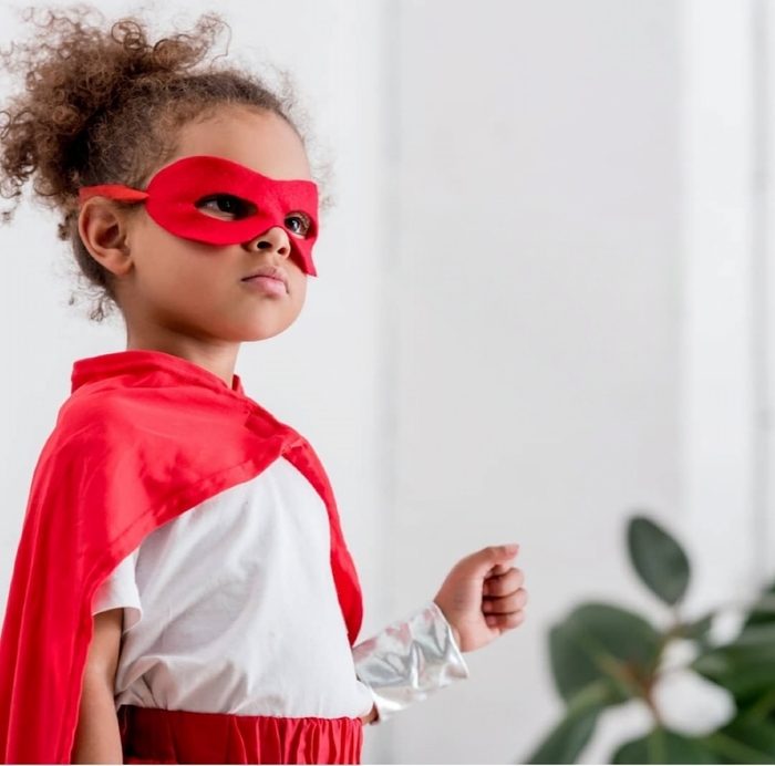 Girl/Boy Red Super Hero Cape-copy