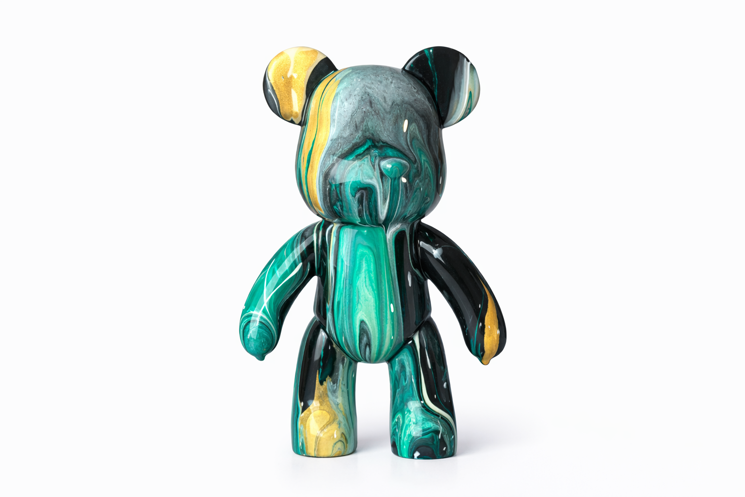 Флюидний ведмедик Fluid Bear Bearbrick палітра Jungle