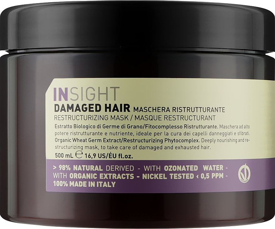 Insight Damaged Hair Restructurizing Mask - Маска для відновлення пошкодженого волосся 500 мл