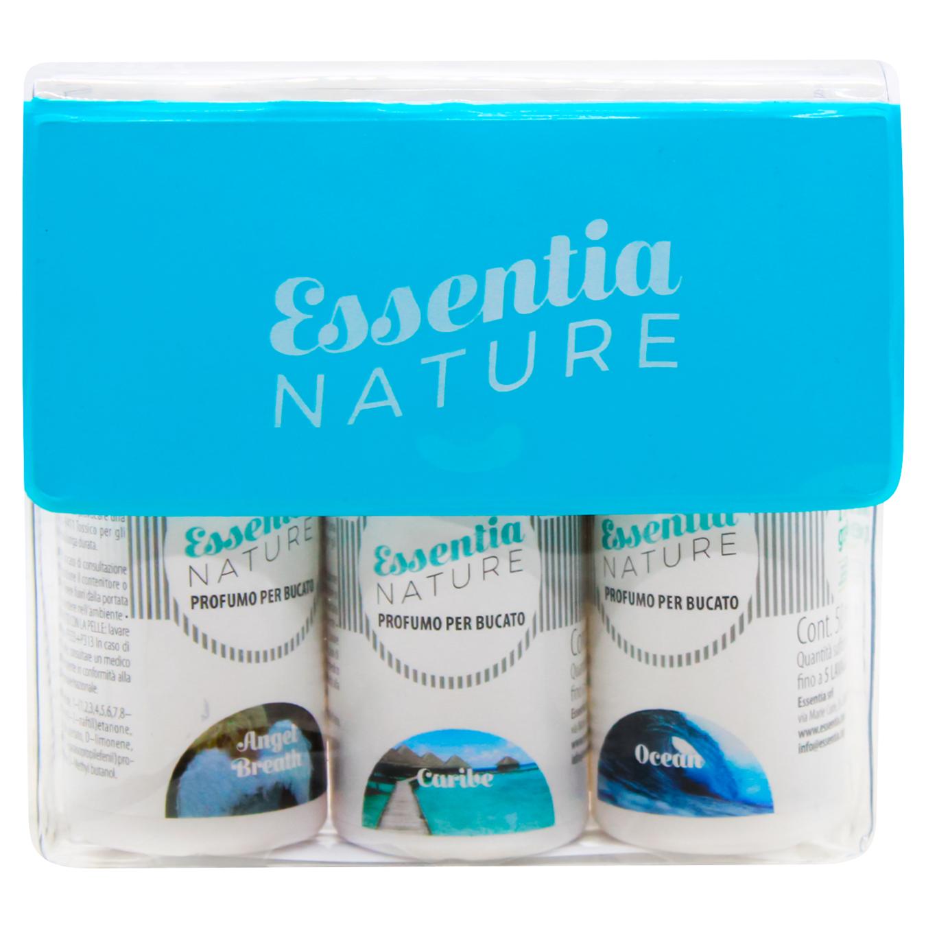 Набір засобів для ароматизації білизни Essentia Nature 3×50 мл: Ocean, Angel, Caribe, 1 упаковка