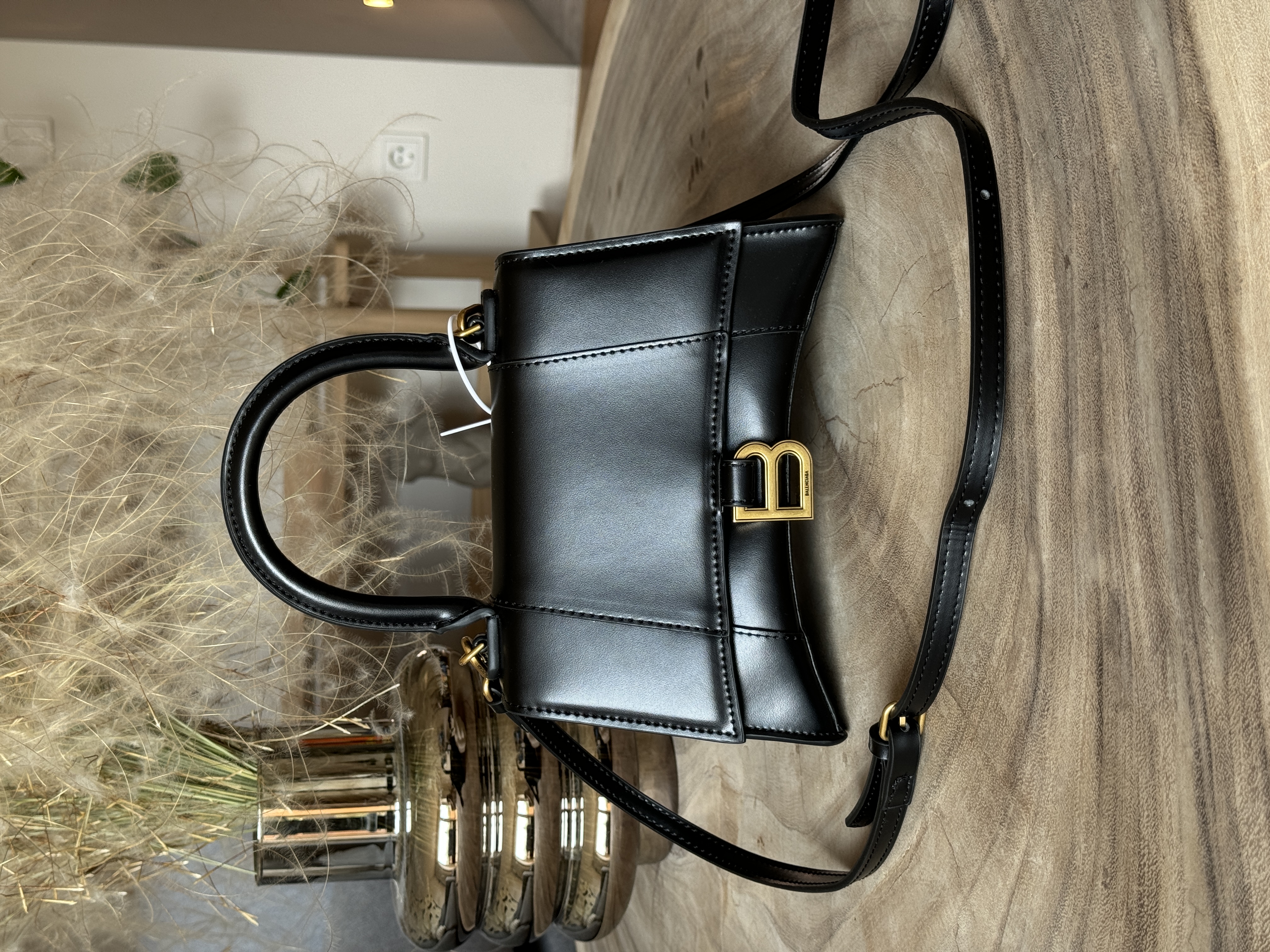 Balenciaga Hourglass Black Gold