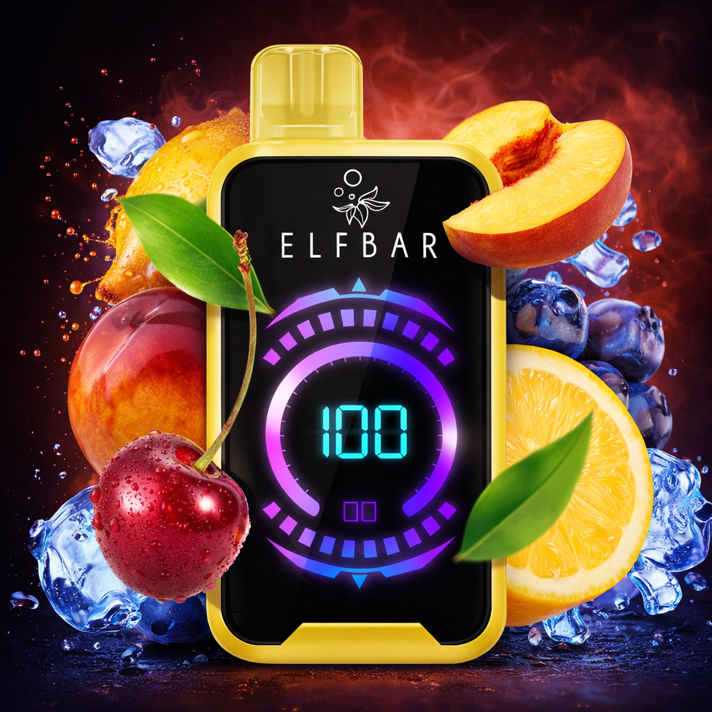 ЕльфFS18000 Cherry Peach Lemonade ( Вишня Персик Лимонад)