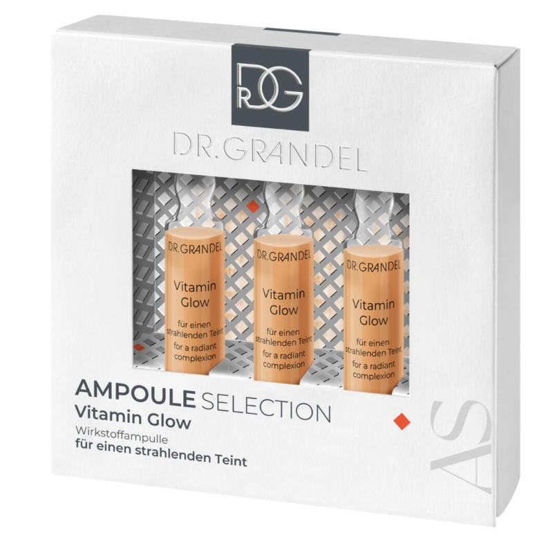 Ампули для сяйва та захисту втомленої шкіри Dr. Grandel Vitamin Glow, 3 х 3 мл