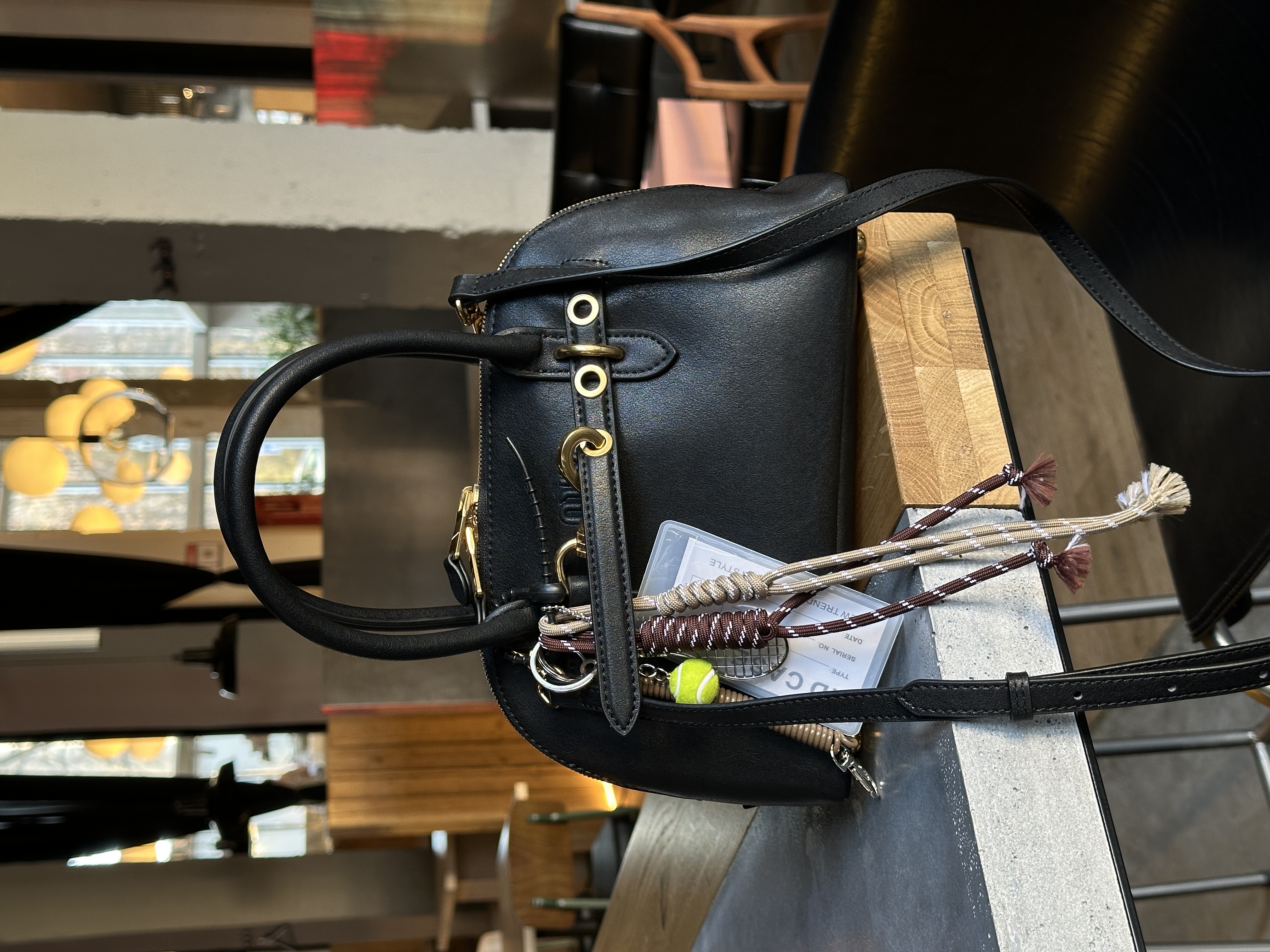Miu Miu Aventure Nappa Leather Top-Handle Bag Black