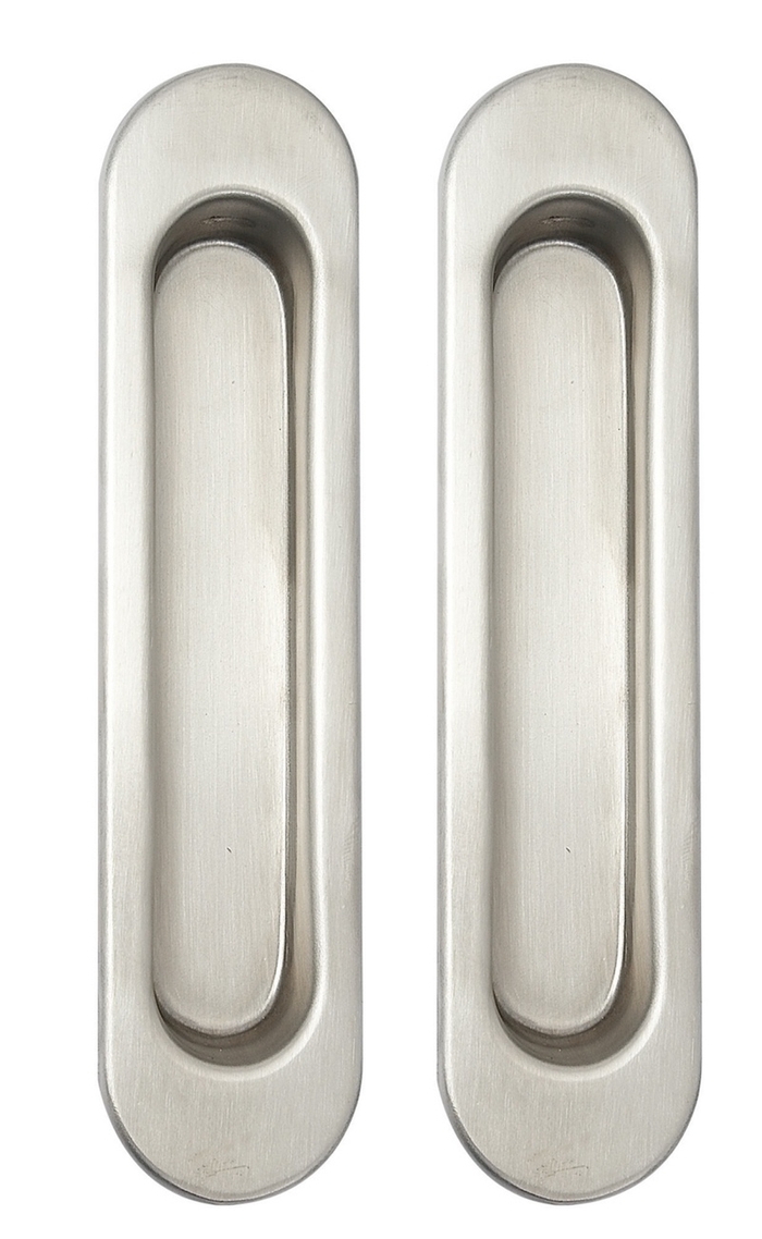 Ручки - черепашки для розсувних дверей SIBA S222, матовий нікель