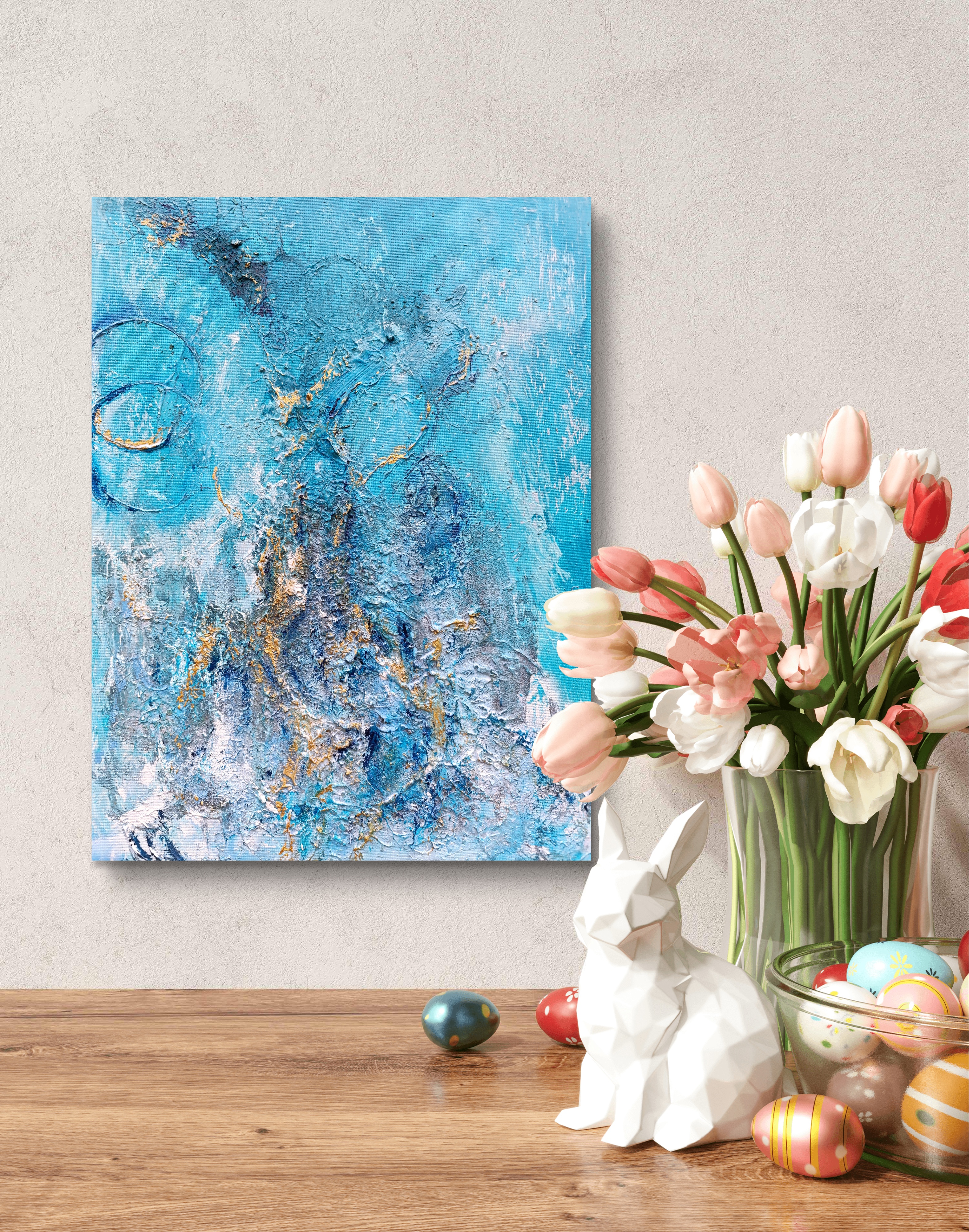 Текстурна картина  для інтер"єру " Глибина океану"