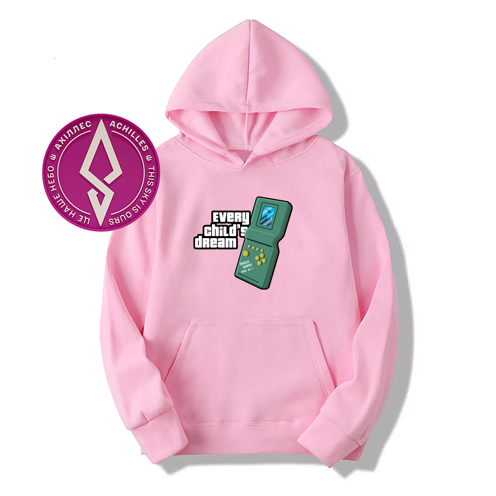 Худі "Мрії" рожеве без зіпера