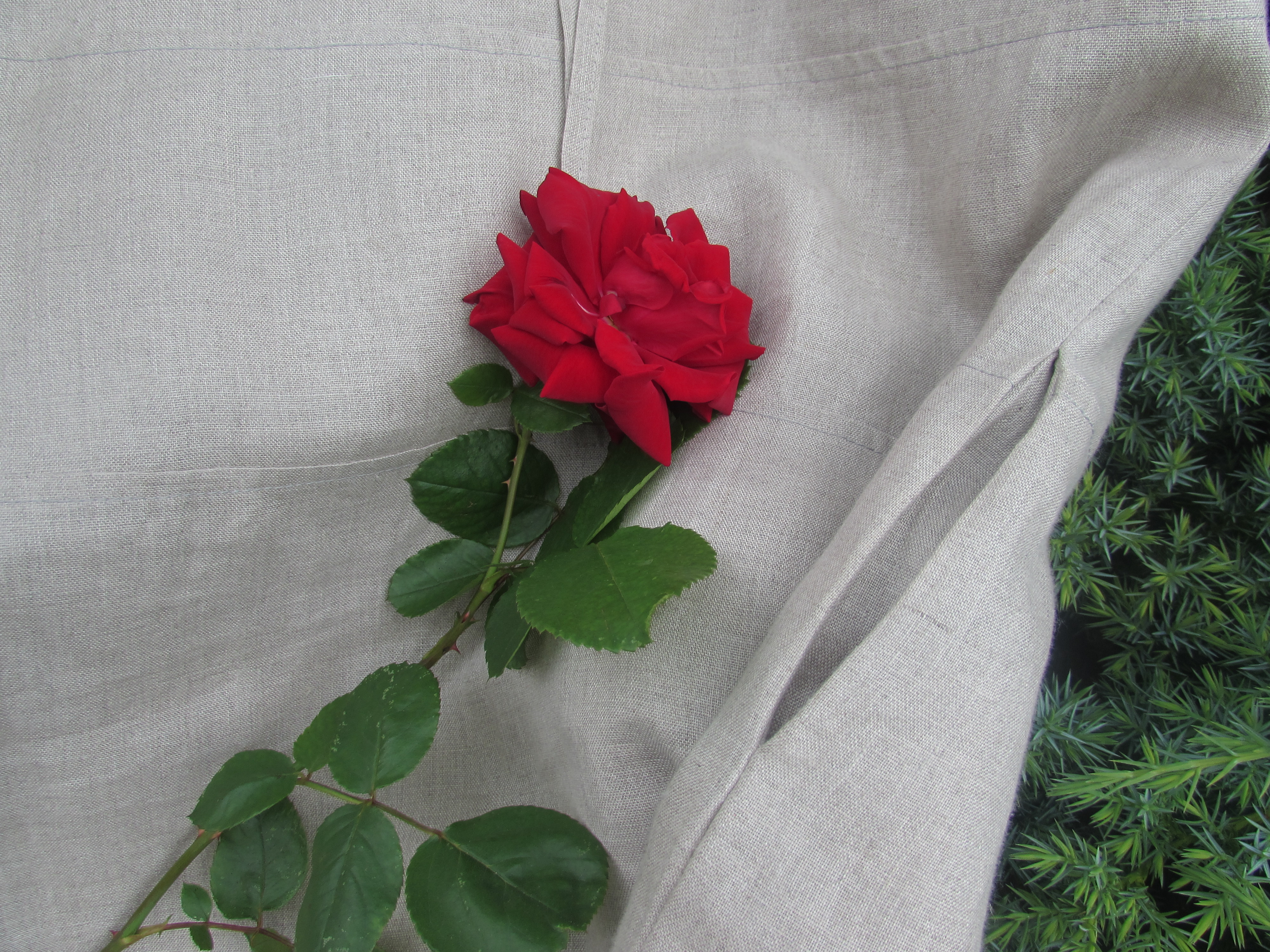 Ľanové safari šaty