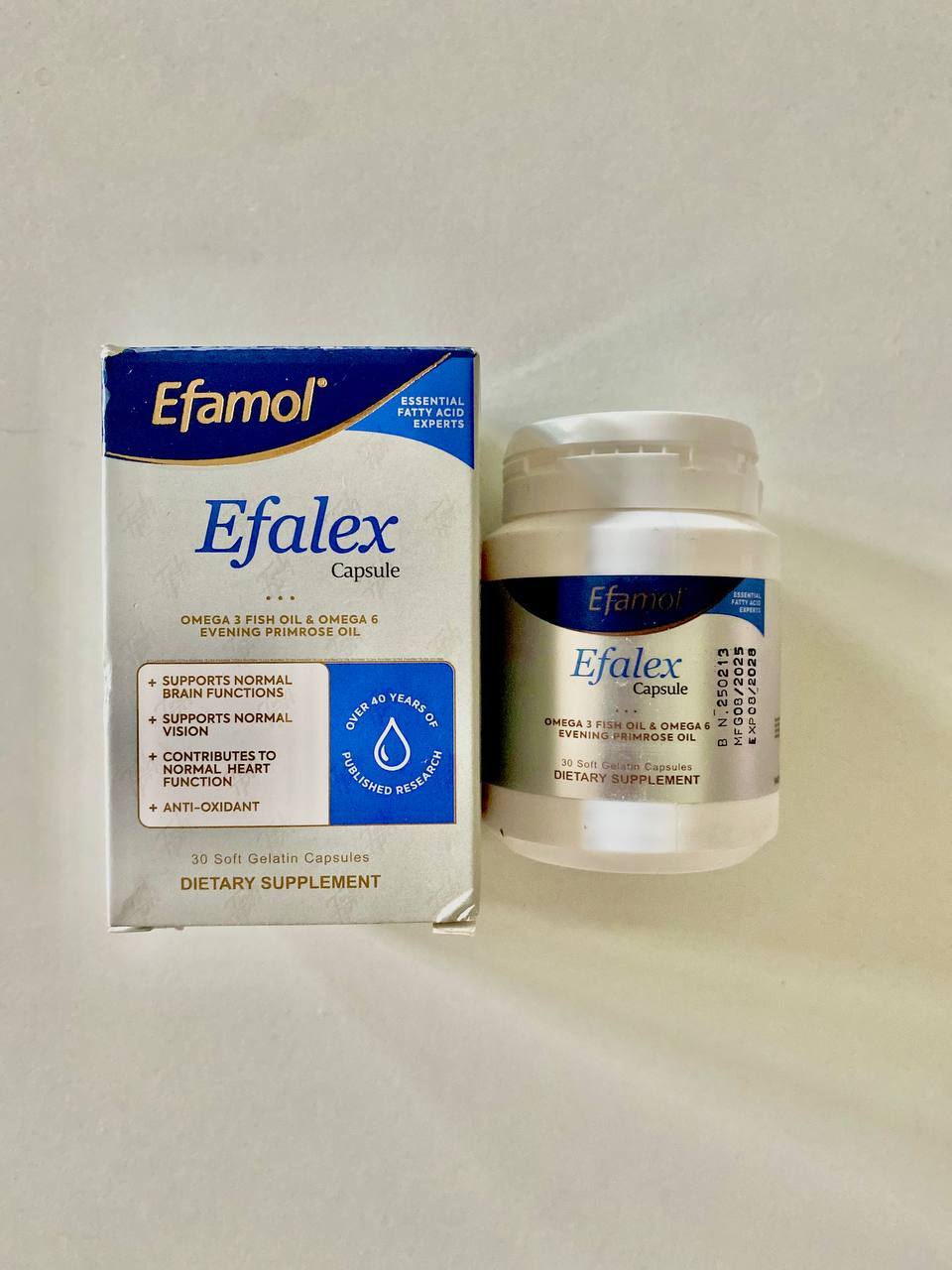 Efalex capsule Ефалекс Харчова добавка Омега Вітамін Е 30 капсул