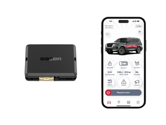 Автосигналізація Gazer S5 Jab (4G LTE + GPS + BT)