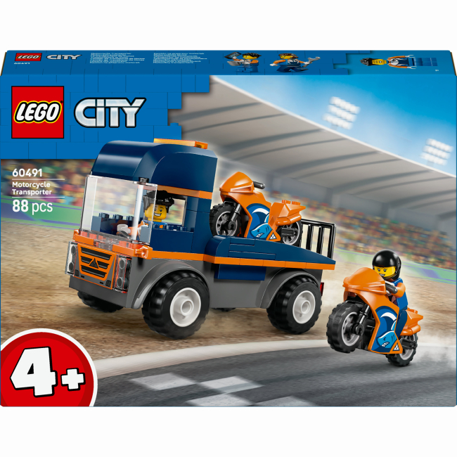 Конструктор LEGO City Транспортер мотоциклів (60491)